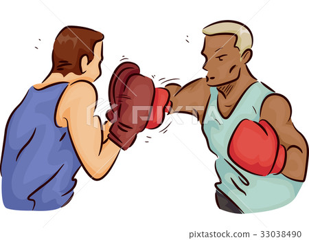 Man Trainer Boxing Practice 33038490