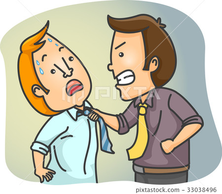 Man Physical Fight Office Man Physical Fight Office 33038496