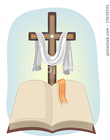 Bible Cross Bookmark 33038545