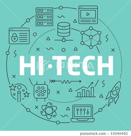Green Line Flat Circle illustration - Stock Illustration [33040492] - PIXTA