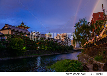 [Shizuoka Prefecture] Ito's traditional ryokan, Matsukawa flow, rainbow 33040909
