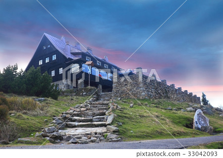 Mountain Refuge Stog Izerski in Polish mountains 33042093