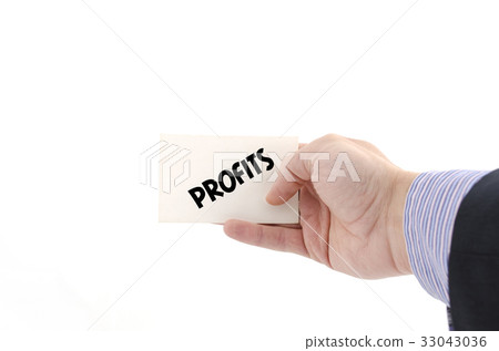 Profits text concept 33043036