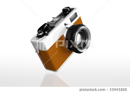 retro vintage camera isolated on white background - Stock Illustration ...