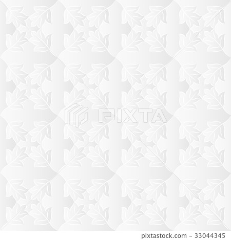 Neutral White Leafy Texture 33044345