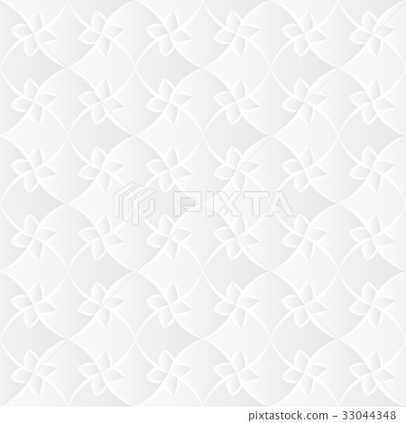 White Flora Trellis Texture 33044348