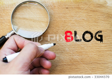 Blog text concept Blog text concept 33044370