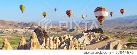 Hot air balloons in Cappadocia, Turkey 33044676