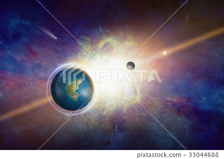 Earth-like potentially habitable planet  33044688