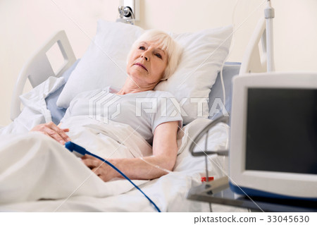 Delicate bright woman dreaming of getting better 33045630