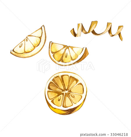 Collection of watercolor illustration on the theme 33046218