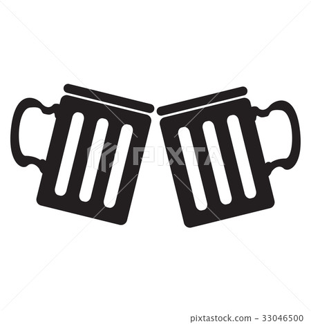 Isolated beer mugs 33046500