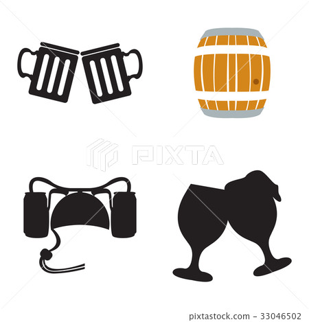 Set of beer icons 33046502