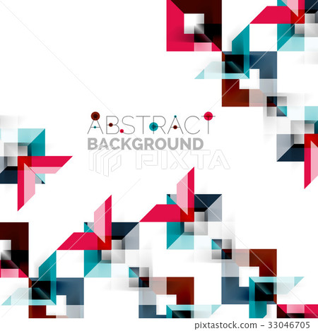 Modern square geometric pattern design on white - Stock Illustration ...