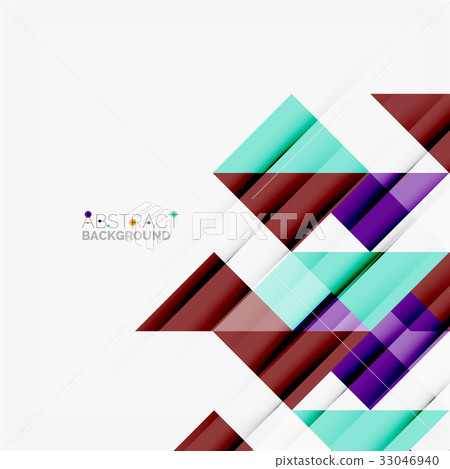 Triangle pattern design background - Stock Illustration [33046940] - PIXTA
