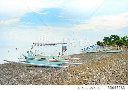 Wooden Bali fishing boats 33047283