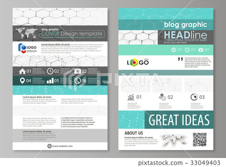 Blog graphic business templates. Page website 33049403