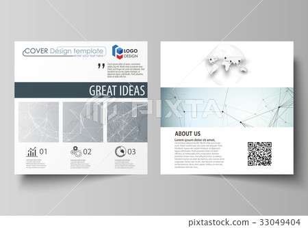 Business templates for square design brochure 33049404