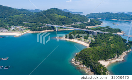 Mikachijima和瀨戶內海（Shimanami Kaido）鳥瞰圖 33050470
