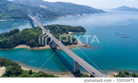 Hashikata Oshima Ohashi (Shimanami Kaido) aerial view 33050471