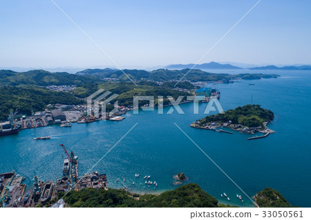 Kurushima (Ehime Prefecture Imabari City) Aerial 33050561