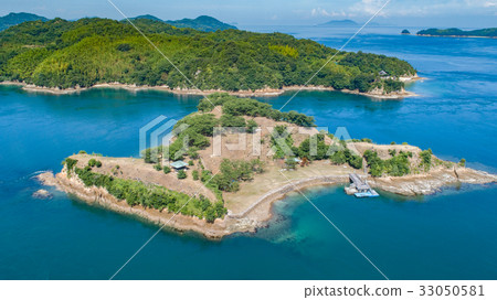 野島(愛媛縣今治市/ Shimanami Kaido)鳥瞰圖 野島(愛媛縣今治市/ Shimanami Kaido)鳥瞰圖 33050581