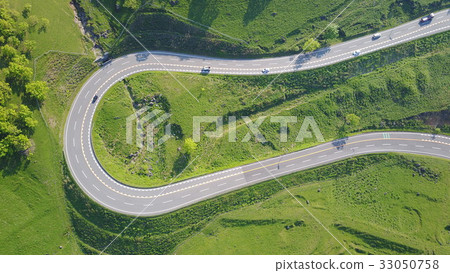 Road seen from the sky Road seen from the sky 33050758