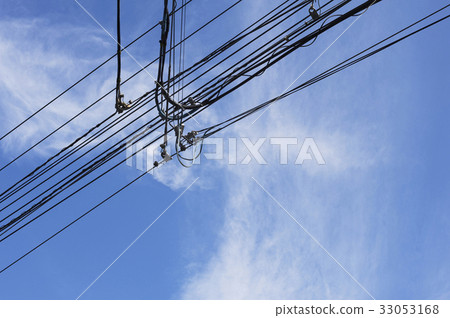 Electric wire and IT cord T intersection 33053168