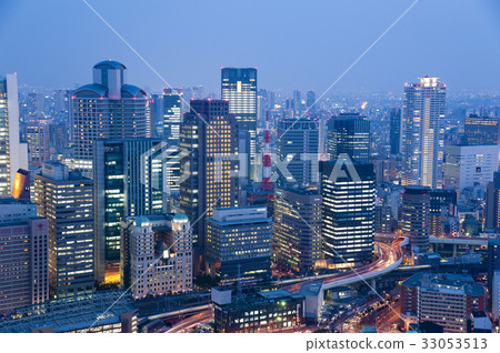 Nishi Umeda night view Nishi Umeda night view 33053513