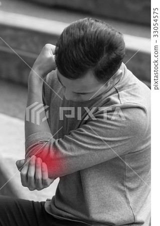 man with joint pain, arthritis, gout, rheumatoid man with joint pain, arthritis, gout, rheumatoid 33054575