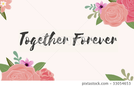 Together Forever Love Letter Message Words Graphic 33054653