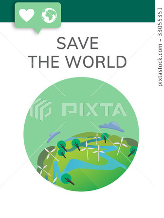 Save World Earth Planet Concept 33055351