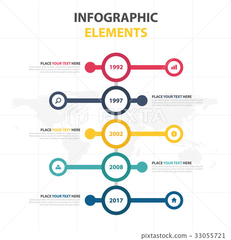 Business Infographic timeline process template Business Infographic timeline process template 33055721