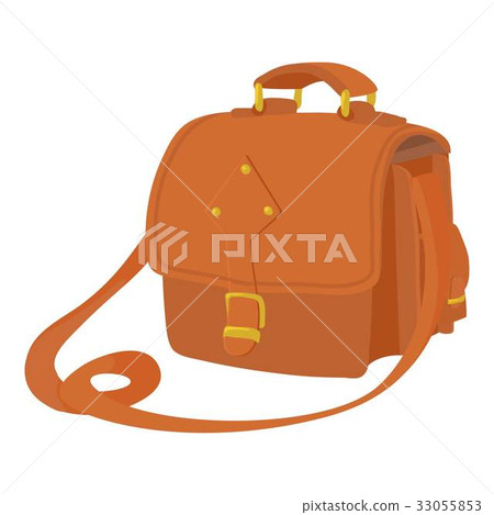 Postal bag icon, cartoon style 33055853