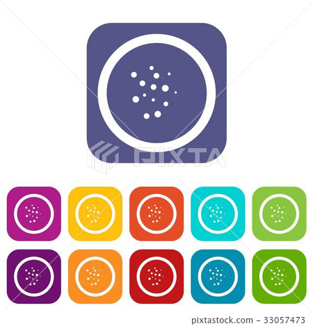 Hot sauce icons set flat 33057473