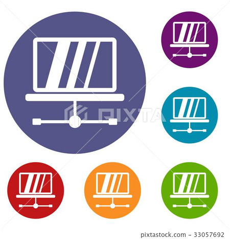 Laptop icons set - Stock Illustration [33057692] - PIXTA