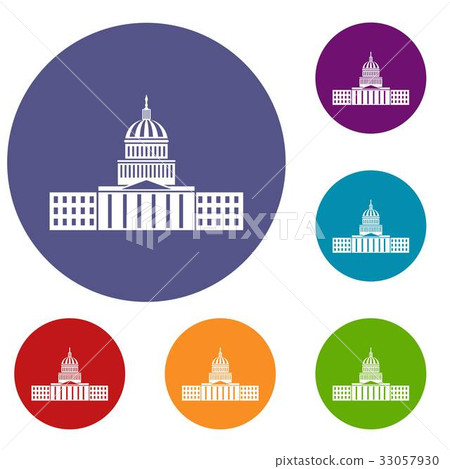 Capitol icons set Capitol icons set 33057930