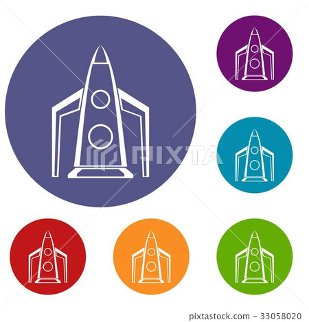 Rocket icons set - Stock Illustration [33058020] - PIXTA