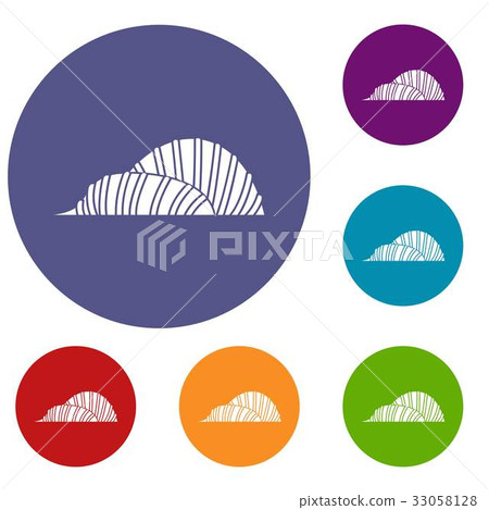 Cloud Forest and Flower Dome, Singapore icons set 33058128