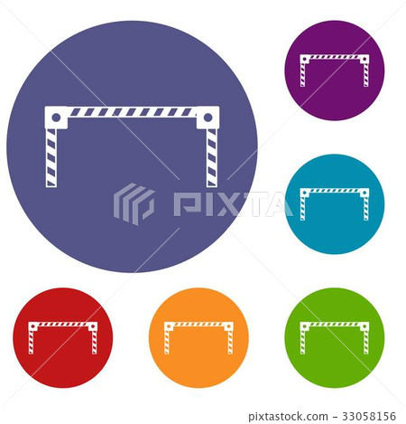 Barrier icons set Barrier icons set 33058156