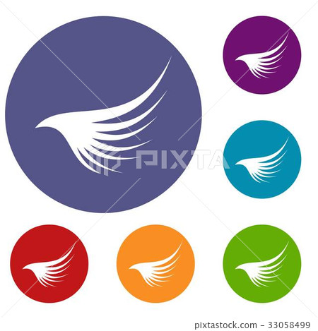 Wing icons set - Stock Illustration [33058499] - PIXTA