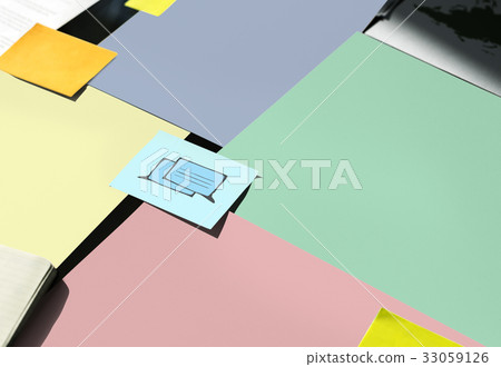 Network connection graphic overlay banner 33059126