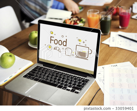 Balance Diet Healthy Nutrition Concept Balance Diet Healthy Nutrition Concept 33059401
