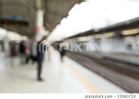 Blur view of train platform 33060720