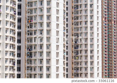 Downtown residential building facade Downtown residential building facade 33061116