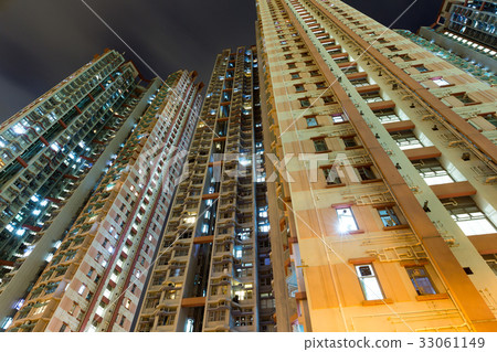 Facade of building from low angle 33061149