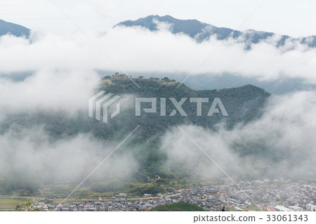 Sea of cloud and Takeda Castle Sea of cloud and Takeda Castle 33061343