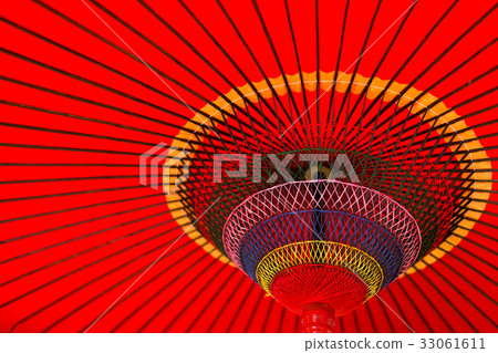 Japanese red umbrella 33061611