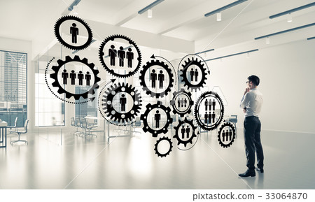 Networking and social communication concept as effective point f Networking and social communication concept as effective point f 33064870