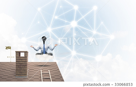 Concept of security and privacy protection with camera headed ma 33066853